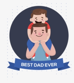 Cartoon Dad Png - Kartun Happy Father's Day, Transparent Png, Transparent PNG