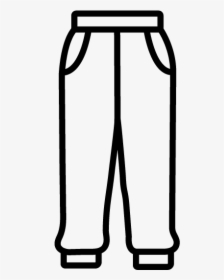 Jogging Pants Clipart Black And White, HD Png Download, Transparent PNG