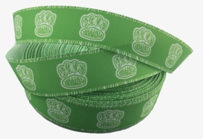 Ribbons [tag] Green Paw Print Grosgrain Ribbons 1″ - Belt, HD Png Download, Transparent PNG