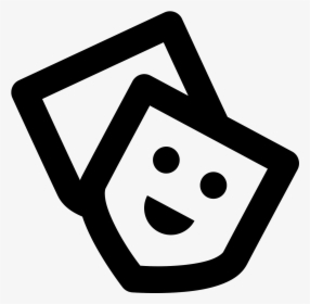 Theatre Mask Icon Stereotypical Shakespear Derivative - Smiley, HD Png Download, Transparent PNG