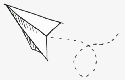 #paperairplane #airplane #paper #papel #desenho #aviãozinhodepapel - Paper Airplane Doodle Png, Transparent Png, Transparent PNG