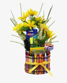 Teacher Appreciation Gift In Hand Made Crayon Vase, HD Png Download, Transparent PNG