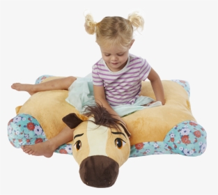 30” Jumbo Spirit Riding Free Pillow Pet - Child, HD Png Download, Transparent PNG