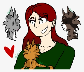 “lindsay With Cats For @giantcookiee‘s Ah Monopoly - Cartoon, HD Png Download, Transparent PNG