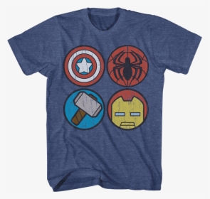 Marvel Icons Youth T-shirt - Classic Spiderman, HD Png Download, Transparent PNG