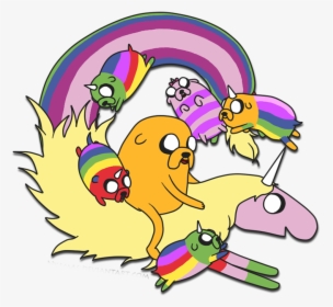 Aventure - Jack Adventure Time And Lady Unicorn, HD Png Download, Transparent PNG