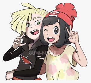 Pokemon Gladion And Moon, HD Png Download, Transparent PNG