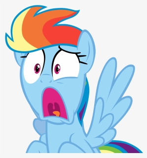 Mlp Rainbow Dash Shocked, HD Png Download, Transparent PNG
