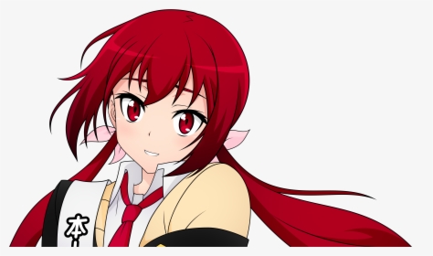 Anime Girl Red Hair, HD Png Download, Transparent PNG