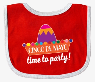 Cinco De Mayo Fiesta Sombrero Hat Baby Bib Red And - Circle, HD Png Download, Transparent PNG