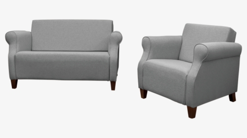 Fixed Cushion Suites With Scroll Arms - Club Chair, HD Png Download, Transparent PNG