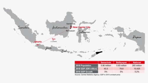 Map Of East Kalimantan, HD Png Download, Transparent PNG