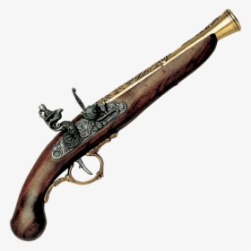 18th Century German Pistol Brass - Flintlock Pistol, HD Png Download, Transparent PNG