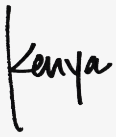 Kenya Sig Transparent - Calligraphy, HD Png Download, Transparent PNG