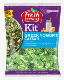 Caesar Salad Kit With Greek Yogurt Dressing - Fresh Express Chopped Caesar Salad Kit, HD Png Download, Transparent PNG
