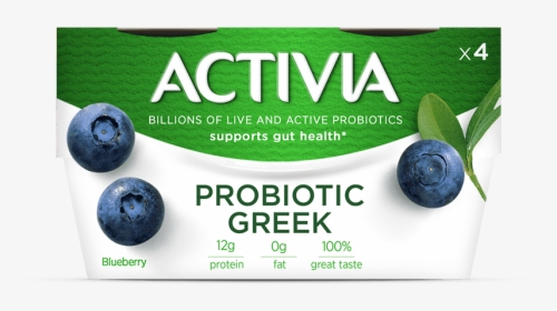 Activia Greek Probiotic Blended Nonfat Yogurt Blueberry - Activia, HD Png Download, Transparent PNG
