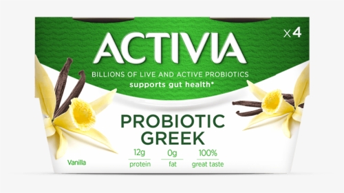 Activia Greek Probiotic Blended Nonfat Yogurt Vanilla - Danone, HD Png Download, Transparent PNG