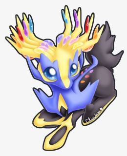 716 Xerneas - Cartoon, HD Png Download, Transparent PNG