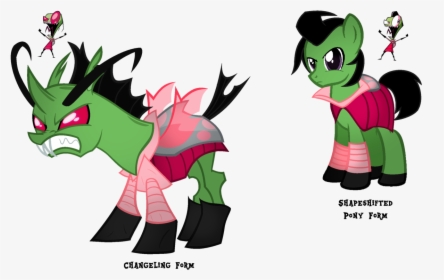 Thecreativeenigma, Changeling, Changelingified, Duality, - My Little Pony Invader Zim, HD Png Download, Transparent PNG