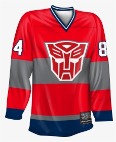 Optimus Prime Hockey Jersey - Hockey Jersey T Shirt, HD Png Download, Transparent PNG