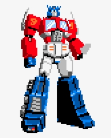 Pixel Art Transformers Optimus Prime Clipart , Png - Optimus Prime Pixel Art, Transparent Png, Transparent PNG