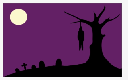 Man Hanging From A Tree Vector Illustration - Macabre Clipart, HD Png Download, Transparent PNG