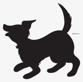 Dog Cartoon Black, HD Png Download, Transparent PNG