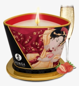 Shunga Massage Candle Sparkling Strawberry Wine - Illustration, HD Png Download, Transparent PNG