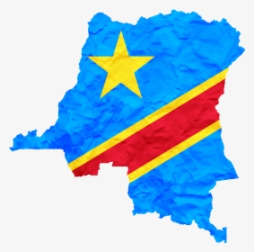 Congo Flag On Country, HD Png Download, Transparent PNG