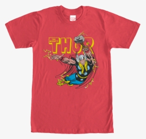 Flying God Of Thunder Thor T-shirt - T-shirt, HD Png Download, Transparent PNG