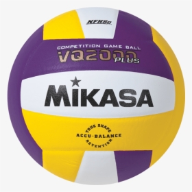 Mikasa Competition Micro-cell Game Ball Purple White - Purple And Yellow Volleyball, HD Png Download, Transparent PNG