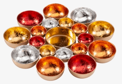 Tealight Holder Red-gold, Round - Christmas Ornament, HD Png Download, Transparent PNG