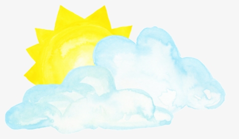 Hand Painted By The Clouds Blocking Half Of The Sun - Sketch, HD Png Download, Transparent PNG