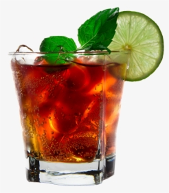 Cola With Ice Cubes Png Royalty-free Image - Rum And Coke Transparent, Png Download, Transparent PNG