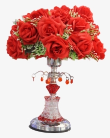 Red Flower Night Lamp Showpiece - Show Piece Gift Png, Transparent Png, Transparent PNG