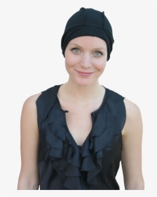 Black Jersey Liner Turban For Wedding Hat - Girl, HD Png Download, Transparent PNG