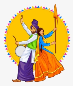 Legends Of Punjab - Clipart Punjabi Dance, HD Png Download, Transparent PNG
