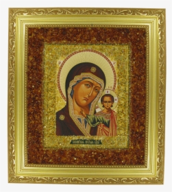 Orthodox Icon Kazan Mother Of God - Picture Frame, HD Png Download, Transparent PNG
