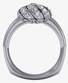 Bezel Assymmetrical Turban Design Halo Diamond Engagement - Engagement Ring, HD Png Download, Transparent PNG