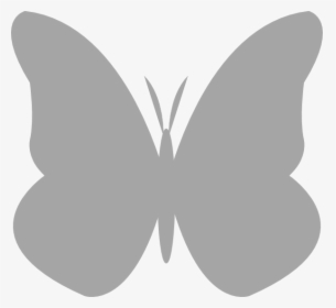 Butterfly Clip Art Gray, HD Png Download, Transparent PNG