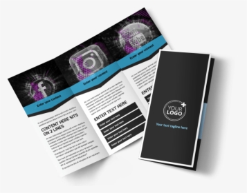 Social Media Marketing Brochure Template Preview - Brochure About Social Media, HD Png Download, Transparent PNG