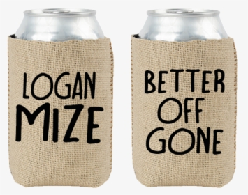 Logan Mize Burlap Koozie   Title Logan Mize Burlap - Water Bottle, HD Png Download, Transparent PNG