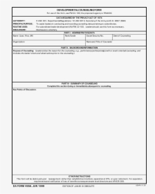 Counseling Form 4856, HD Png Download, Transparent PNG