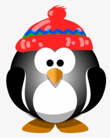 Penguin Hat - Clip Art Penguin Holiday, HD Png Download, Transparent PNG