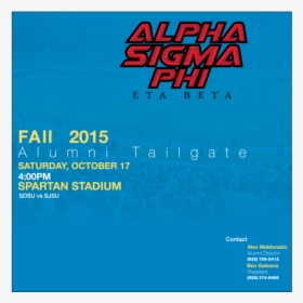 Alpha Sigma Phi Rush Flier, HD Png Download, Transparent PNG
