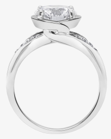 Six Prong Side Stone Ring, HD Png Download, Transparent PNG