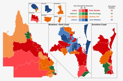 1989 Qld Elections Maps, HD Png Download, Transparent PNG
