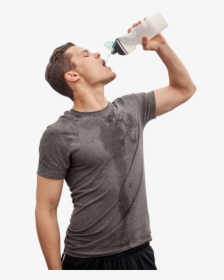 Man With Drink Png - Drinking Water Png Images Transparent, Png Download, Transparent PNG