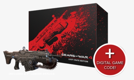 Lancer Loot Crate - Gears Of War, HD Png Download, Transparent PNG