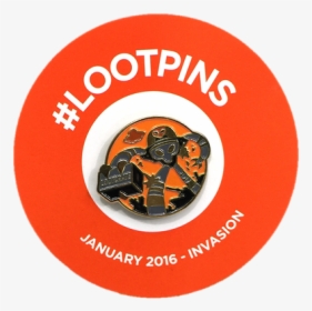 Loot Crate Exclusive Invasion Pin January - Illustration, HD Png Download, Transparent PNG